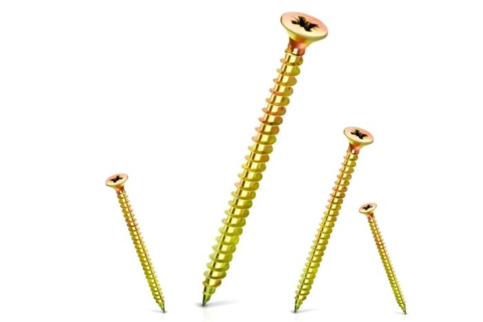Chip Board Screws Gold 6