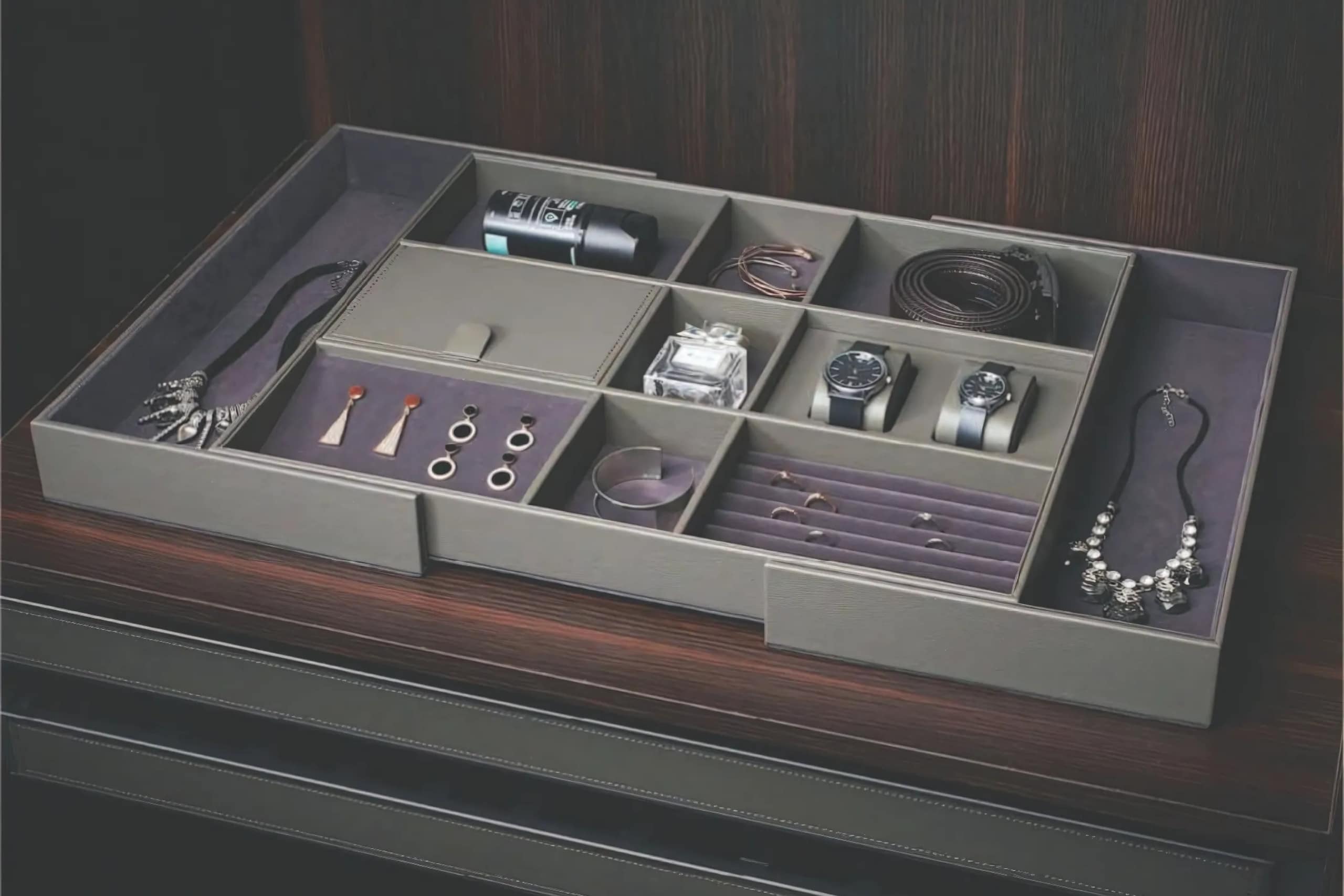 Adjustable Leather Storage