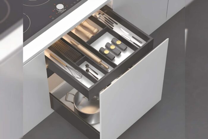 Drawer Organisers Grey